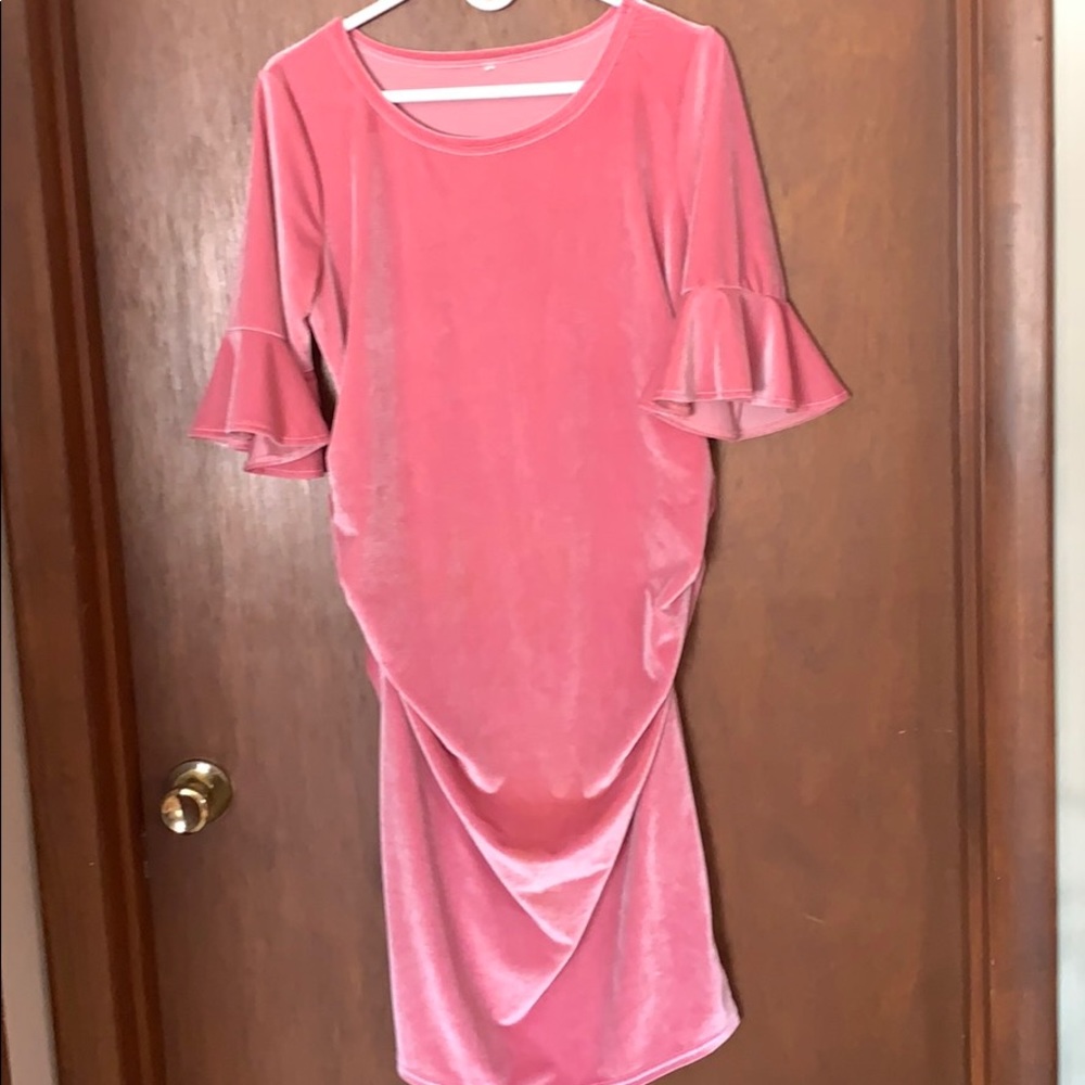 Like new beautiful and velvet maternity dress